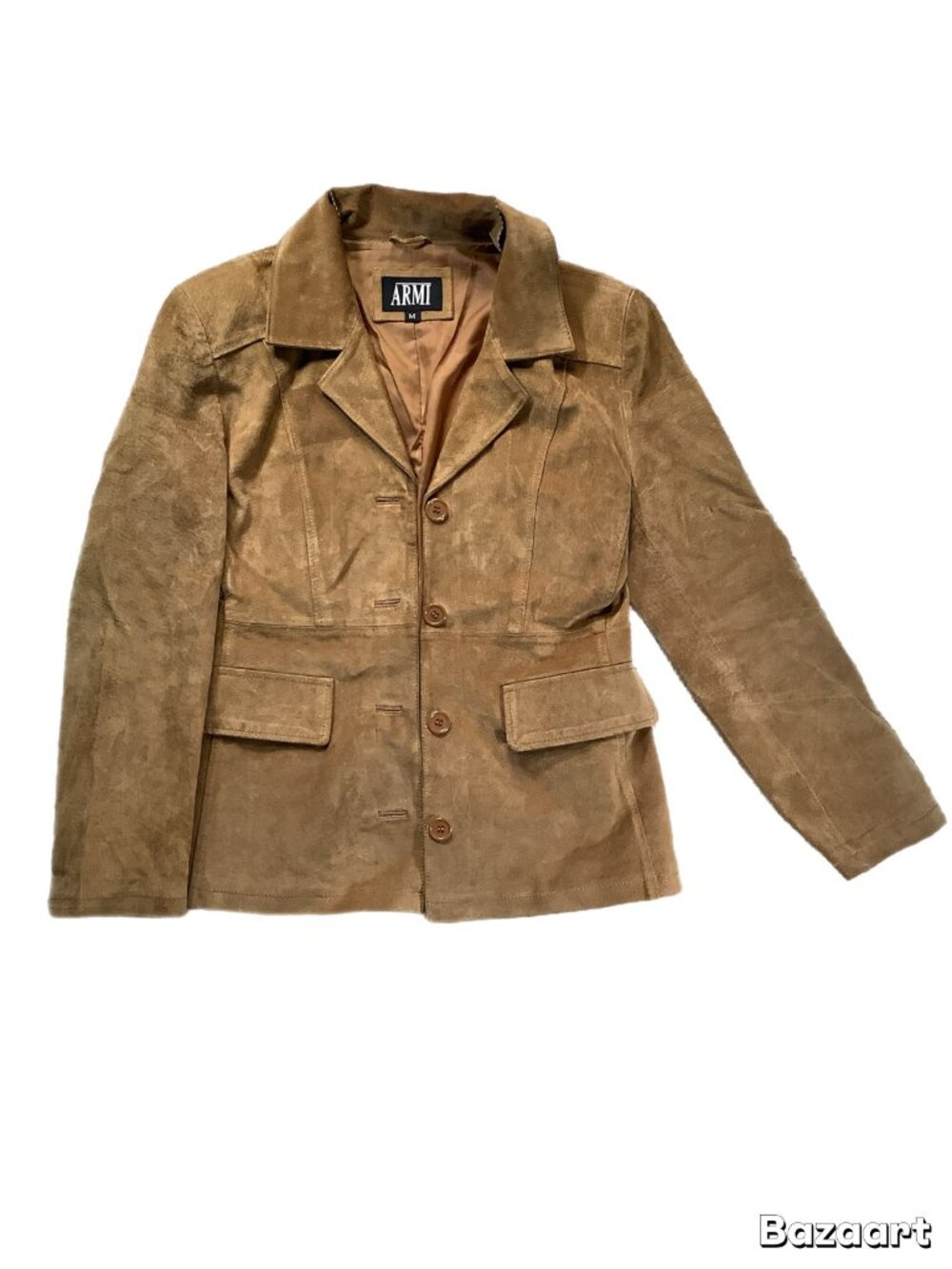 Armi Brown Suede Leather Blazer Vintage Y2K Women’s Medium